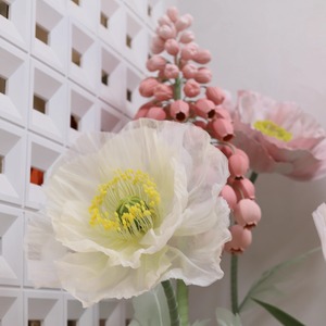 Large 3D <b>Artificial</b> <b>Flowers</b> Silk Organza Paper Floral Art for Mall Display Wedding Scene Handmade Decoration - Product Image 5