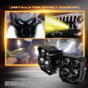 Ventes chaudes, phares auxiliaires pour <span class=keywords><strong>moto</strong></span>, projecteurs LED <span class=keywords><strong>mini</strong></span>, feux antibrouillard/de conduite pour <span class=keywords><strong>moto</strong></span>, blanc/jaune, feux LED pour <span class=keywords><strong>moto</strong></span> - Product Image 4