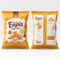 Promotion Exceptionnelle Sac d'Emballage Personnalisé en Plastique à Soufflet pour Snacks, Chips de Maïs, Chips de Pommes de Terre, Emballage Alimentaire Sûr et Croustillant