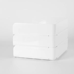 Porte-documents en plastique unique, <span class=keywords><strong>pas</strong></span> <span class=keywords><strong>cher</strong></span>, empilable, organisateur <span class=keywords><strong>de</strong></span> <span class=keywords><strong>bureau</strong></span> A4, porte-documents à 3 niveaux pour le <span class=keywords><strong>bureau</strong></span> et la maison - Product Image 3