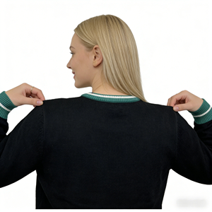 <span class=keywords><strong>Pull</strong></span>-over de Noël surdimensionné à manches longues pour homme, motif Rudolph et Père Noël, 100 % acrylique, hiver - Product Image 5