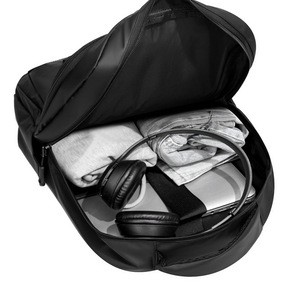 Cross-border <b>mens</b> black business leather-skin laptop bag, urban casual <b>backpack</b> <b>for</b> college students, large-capacity notebook - Product Image 4