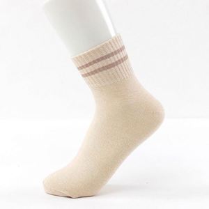 Spring Summer New Fashion Women <b>Socks</b> Stripe Breathable Cotton Medium Tube Sport <b>Socks</b> - Product Image 5