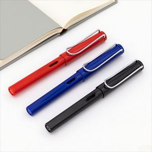 Custom Logo Promotional Plastic Ballpoint <b>Pen</b> with Lovely Stainless Steel Tip Beautiful Writing Stationery Calligraphy Tool Gift - Product Image 1
