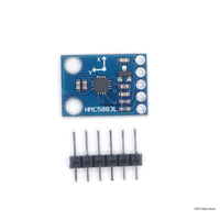 GY-273 HMC5883L Modul Sensor Magnetometer Tiga Sumbu I2C 3-5V Papan Kompas DIY Kit Alat Deteksi Navigasi Robotika