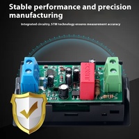Voltmètre numérique à double affichage Ampèremètre 80-300V/AC100A Écran LCD Testeur USB Indicateur de tension Ampèremètre