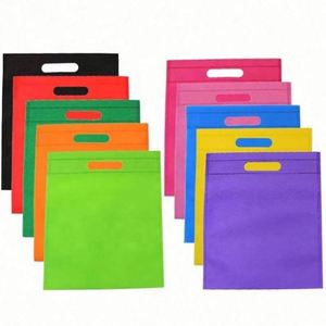 Sacs de courses en non-tissé recyclé, écologiques, découpés sur mesure, avec logo imprimé, vente en gros - Product Image 2