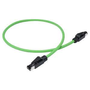 Profinet RJ45 Industrial M8 Cabo 180 graus blindado CAT6 CAT7 Soldagem de dupla face Cordest Din Cabo RJ45 Interface de rede - Product Image 4