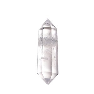 Coluna <span class=keywords><strong>Hexagonal</strong></span> de Cristal Branco <span class=keywords><strong>Natural</strong></span> com Ponta Dupla, Pedra Bruta Polida, Pingente de Joias para Ocasiões de Casamento na China, Atacado - Product Image 5