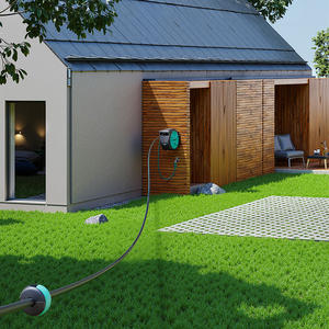 दीवार माउंट टेबल स्वचालित रीविंड गार्डन नली रील मुक्त लॉकिंग नली 180 ° मुक्त रोटेशन आपके बगीचे को कवर करता है - Product Image 4