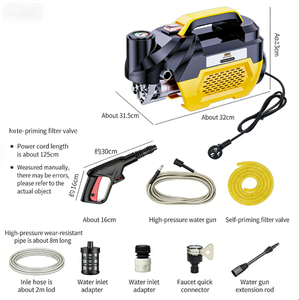 Nettoyeur haute pression 220V pour voiture, machine <span class=keywords><strong>de</strong></span> nettoyage électrique portable, pompe <span class=keywords><strong>à</strong></span> eau puissante pour le <span class=keywords><strong>lavage</strong></span> <span class=keywords><strong>de</strong></span> voitures et <span class=keywords><strong>de</strong></span> véhicules <span class=keywords><strong>à</strong></span> <span class=keywords><strong>domicile</strong></span> - Product Image 4