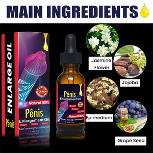 ENLARGE Aceite de Masaje Natural y Orgánico para Hombres Adultos de 10 ml para Uso Externo en Partes Íntimas - Aceite Esencial Nutritivo Sin Efectos Secundarios - Product Image 3