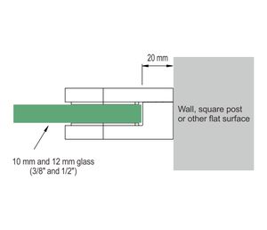 Morsetti per <span class=keywords><strong>Vetro</strong></span> in Acciaio Inox 2205 Montaggio a Parete Supporto per <span class=keywords><strong>Vetro</strong></span> 8-12mm per Hotel Balaustra Esterna Scala Design Moderno Garanzia 5 Anni - Product Image 5
