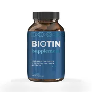 D-biotin kapsul Biotin pertumbuhan rambut, disesuaikan Vitamin H suplemen Vitamin H