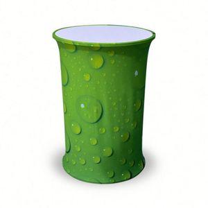 Counter <b>Table</b> Tension Fabric Curved Oval Trade Show Elevating Convenient Front Desk - Product Image 4