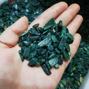 9-12 millimetri di Cristallo Chip Verde Scuro Mica Cristallo Tumbled Sericite Clorito Mica Schist <span class=keywords><strong>Pietra</strong></span> - Product Image 4