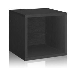 Modern ahşap küp saklama kutusu dolap organizatör ofis yatak odası için istiflenebilir Cubby raf kütüphane çalışma odası ahşap kutu - Product Image 1