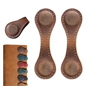 Marcapáginas Magnético Vintage de 6 Colores, Marcapáginas de Cuero para Lectura, Material de Papelería, Suministros Escolares y de Oficina para Páginas, Libros y Lectores - Product Image 1