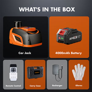 رافعة سيارات كهربائية لاسلكية تعمل بالبطارية بقوة 5 طن، قابلة للتمديد، 12 فولت، من سبائك الألومنيوم، مع جهاز تحكم عن بعد لاستبدال إطارات السيارات - Product Image 6