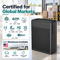 Purificateur d'air haute performance pour grandes pièces, prêt à l'emploi, pour la maison, le bureau, la chambre des animaux, avec logo personnalisé, marque privée et certifications ETL EPA CE FCC