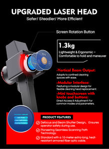 Macchina per Pulizia Laser Pulsata Raffreddata ad Aria DMK 2026 di Nuova Generazione, Tipo Carrello/Valigia, JPT 300W 500W, per Rimozione Ruggine e Vernice - Product Image 3