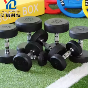 Set bobot Dumbbell kebugaran komersial YG-GA001 peralatan Gym Fitness Hitam Dumbbell kebugaran - Product Image 6