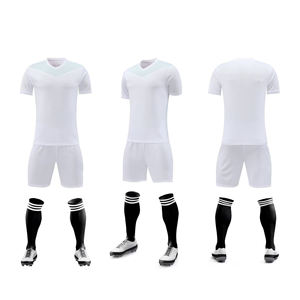 Высококачественная модель Джерси на заказ дышащая Футбольная форма в наличии 100% Полиэстеровая 3D вышивка с V-образным вырезом футбольные майки - Product Image 1