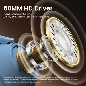 Audífonos <span class=keywords><strong>Doqaus</strong></span> Handy 1 con Cable, Sobre la Oreja, con Controlador de 50 mm para Monitoreo y Mezcla en Estudio - Product Image 4