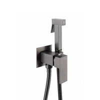 Robinet de toilette en laiton avec pulvérisateur de bidet portable de luxe avec mélangeur de salle de bain à eau chaude et froide Douche anale Shattaf Douche hygiénique