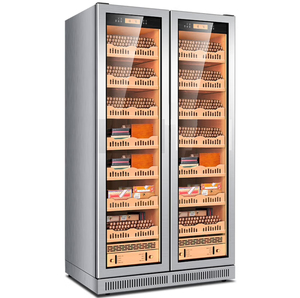 Armoire d'humidification électrique <span class=keywords><strong>Cgar</strong></span> à double porte à double zone de grande capacité avec cèdre espagnol - Product Image 3