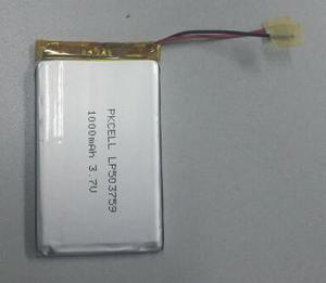 PKCELL 3.7V LP503759 1000mah 1100mah 1200mah li-poli şarj edilebilir pil gaz dedektörü ve çok gaz dedektörleri için pil - Product Image 3