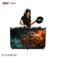 Écran LED incurvé HD pour DJ, comptoir LED longue durée de vie, table LED haute sécurité pour boîte de nuit, bar, mariage et stand d'exposition