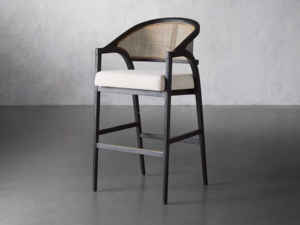 كرسي بارستول مخصص من الخشب الصلب الداخلي بتصميم بسيط وفاخر خفيف - Product Image 2