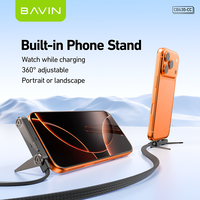 Kabel Data Pengisian Cepat BAVIN CB430 240W Stand Fast Charging USB Tipe C dengan Penyangga Ponsel