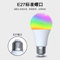 Smart RGB LED Bulb E27 Screw 16 Colors Dimmable for Room Ambiance