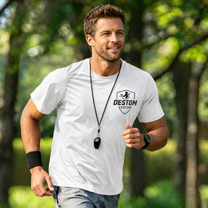 Factory Wholesale Low Price Men's Oversize T-shirts Short Sleeve Quick Dry Men Custom Sublimation Print Running Sports T-Shirt - Product Image 3