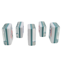 Mahjong en acrylique triple couche, fabrication directe d'usine, avec gravure papillon, design artistique personnalisé pour le divertissement familial