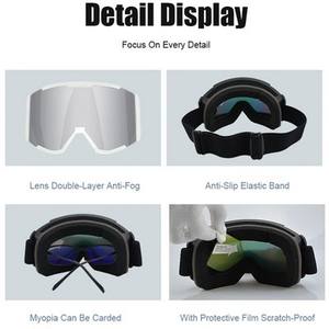 Venta al por mayor Gafas de esquí multicolores Visión amplia Gafas de esquí transparentes con logotipo - Product Image 5