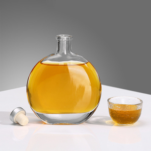 Étiquette personnalisée 250ml 500ml Verre Vodka Jante <span class=keywords><strong>Prune</strong></span> Vin Whisky Liqueur Bouteille Fruit Vin Bouteille En Verre Avec Liège En Bois - Product Image 3