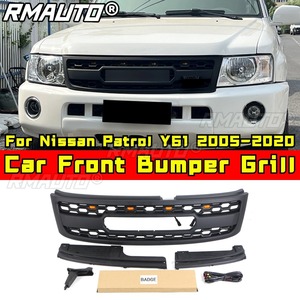 Grilles de pare-chocs avant de voiture, grille de voiture pour Nissan Patrol Y61 2005-2020, kit carrosserie, accessoires de voiture - Product Image 2