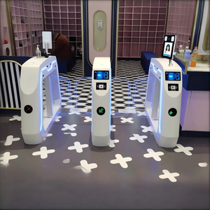 بوابة دوارة تلسكوبية أوتوماتيكية بالكامل مع نظام التحكم في الدخول بالتعرف على الوجه للمداخل والمطارات مصنوعة من الفولاذ المقاوم للصدأ - Product Image 6