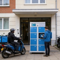 Armoire de remplacement de batteries métallique extérieure IP54 étanche à 8 emplacements pour trottinettes électriques intelligentes, vente en gros, pour marchés de livraison