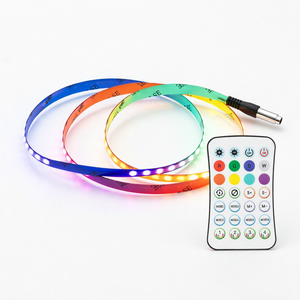 RGB <b>COB</b> <b>LED</b> <b>Strip</b> Light Bluetooth Remote Control Dimmable 24V Flexible Light String for Landscape Decor - Product Image 1