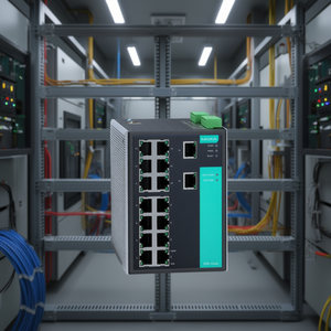 Moxa EDS-516A Switch Ethernet Industrial de 16 Puertos con Montaje en Riel DIN - Product Image 3