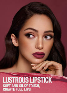 <span class=keywords><strong>Rouge</strong></span> à lèvres et gloss à lèvres en gel mat, application facile de la couleur, fini velours doux, formule durable, ne colle pas facilement, crayon à lèvres - Product Image 3