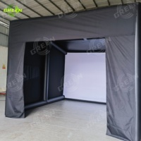 Écran gonflable d'intérieur extérieur de cage d'entraînement de tente de simulateur d'usine de haute qualité frappant l'enceinte gonflable de simulateur de golf