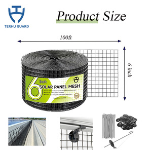 Filet <span class=keywords><strong>anti</strong></span>-oiseaux galvanisé pour panneaux solaires résidentiels, protection des panneaux solaires sur toiture - Product Image 2