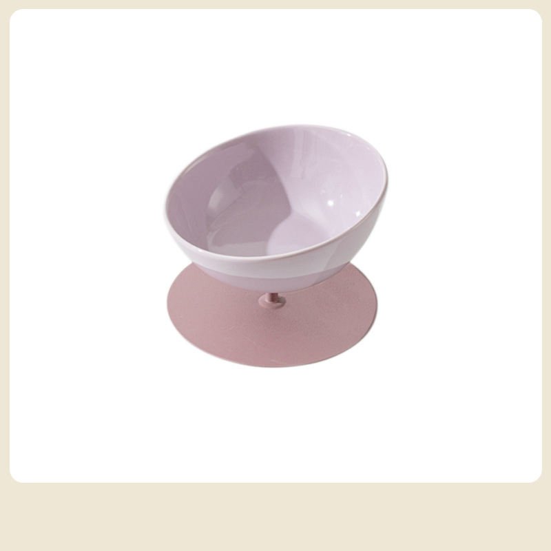 ชามฐานสั้นสีม่วง