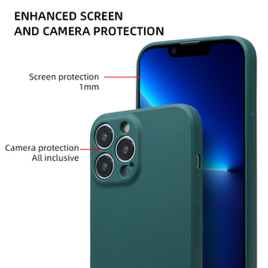 <span class=keywords><strong>Coque</strong></span> de téléphone en TPU souple de couleur mate personnalisée avec logo d'usine à prix avantageux pour iPhone 11 12 13 14 Pro Max - Product Image 3