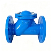 Vannes anti-retour à bille sphéroïdale en fonte HQ41X - Vanne sphérique pour eaux usées - Vanne unidirectionnelle anti-reflux à bille roulante pour pipeline